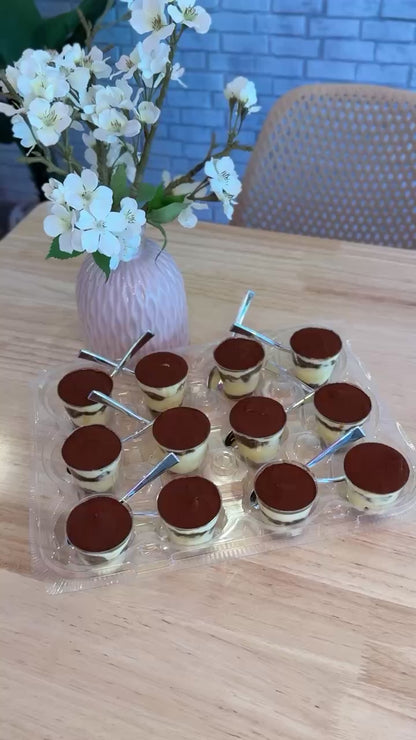 Docena de Shots de Tiramisú (12 pcs) | Mini Dulces Miami